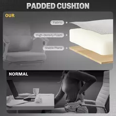 HOMCOM Ergonomic Office Chair, Mesh High Back Desk Chair with Adjustable Lumbar Support and Headrest, Footrest, Reclining Executive Swivel Computer Chair for Home Study, Black - 7