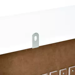 HOMCOM Painted MDF Radiator Cover Heater Cabinet Modern Slatted Home Furniture Living Room Bedroom Worktop White 82H x 78W x 19D - 9