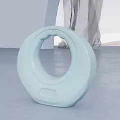 SPORTNOW 6kg Kettlebell, Kettle Bell with Wide Handle for Home Gym, Weight Lifting, Strength Training, Light Grey - 7