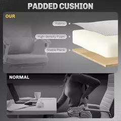 HOMCOM Multi-Adjustable Mesh Back Office Chair - Grey - 7