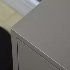 HOMCOM Freestanding Printer Stand Unit Office Desk Side Mobile Storage w/ Wheels 3 Drawers, 2 Open Shelves Modern Style 80L x 40W x 65H cm - Grey - 9