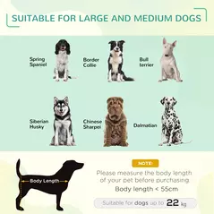 PawHut Elevated Pet Bed Cooling Raised Cot Style Bed for Large Medium Sized Dogs with Non-slip Pads Steel Frame Breathable Mesh Fabric, 110 x 75 x 20 cm - Black - 4