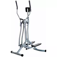 HOMCOM Air Walker Glider, Cross Trainer Fitness Machine, with LCD, for Home Gym, Grey - 1