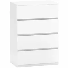 HOMCOM Chest of Drawers, 4-Drawer Storage Cabinets, Modern Dresser, Storage Drawer Unit for Bedroom - 1