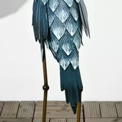 Outsunny Crane Garden Ornaments, 2 PCS Steel Garden Statue Set Gifts, Water and Rust Resistant Sculptures for Patio Pond Landscape Decoration, Multi-Colour - 8