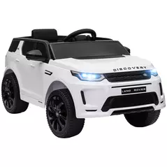 AIYAPLAY Licensed Land Rover Discovery Sport, 12V Kids Ride on Car w/ Remote Control, Lights, Music, Horn, for 3-6 Years, White - 1
