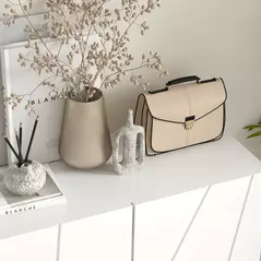 HOMCOM Narrow Shoe Storage Cabinet with Soft-Close Hinges and Adjustable Shelves for 15-20 Pairs of Shoes, White - 9