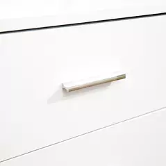 HOMCOM Freestanding Printer Stand Unit Office Desk Side Mobile Storage w/ Wheels 3 Drawers, 2 Open Shelves Modern Style 80L x 40W x 65H cm - White - 9