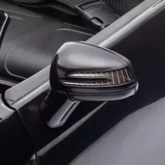 HOMCOM Benz SLC 300  Licensed 12V Kids Electric Ride On, with Music, Remote Control, LED Headlights, Horn, Black - 8