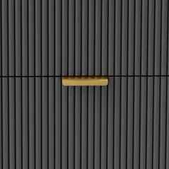 HOMCOM Elegant Four-Drawer Bedside Table - Black - 8