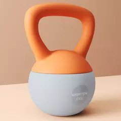 SPORTNOW 6KG Soft Kettlebell with Non-Slip Handle, for Home Gym, Weight Lifting, Strength Training, Orange/Grey - 7