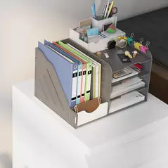 Vinsetto 3-Drawer Filing Cabinet with Lock, Mobile Steel File Cabinet for A4, Legal and Letter Size, Under Desk Drawers with Pre-Assembled Body for Home Office, 37 x 43.5 x 60 cm, White - 9