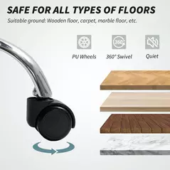 HOMCOM Six-Point Office Massage Chair, with Heat - Grey - 8