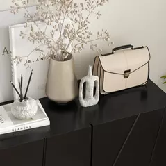 HOMCOM Narrow Shoe Storage Cabinet with Soft-Close Hinges and Adjustable Shelves for 15-20 Pairs of Shoes, Black - 9