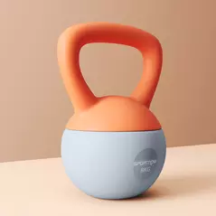 SPORTNOW 8KG Soft Kettlebell, Kettlebell with Non-Slip Handle for Home Gym, Weight Lifting, Strength Training, Orange/Grey - 7