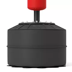 HOMCOM 4-in-1 Boxing Punching Bag, Freestanding with 2 Speed Bals, 360° Reflex Bar, 160-230cm Adjustable Height, Red - 8