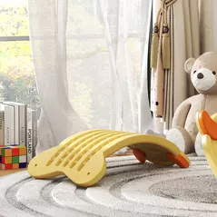 AIYAPLAY Balance Board for Kids Balance Training & Sensory Play, Yellow - 9