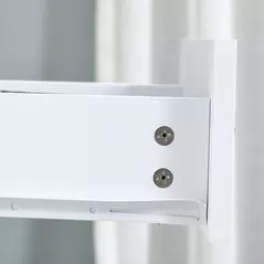 HOMCOM Sideboard, Modern Storage Cabinet with 2 Drawers, 2 Doors and Adjustable Shelf, Kitchen Cabinet for Living Room, Dining Room, High Gloss White - 9