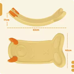 AIYAPLAY Balance Board for Kids Balance Training & Sensory Play, Yellow - 3