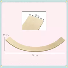 AIYAPLAY Wooden Balance Board for Children 3-8 Years Old, Natural Tone - 3