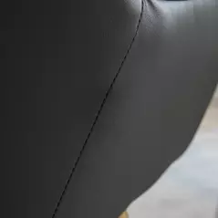 HOMCOM Velvet Armchairs, Upholstered Accent Chairs with Golden Steel Legs, Modern Vanity Chairs for Living Room and Bedroom, Set of 2, Light Grey - 7