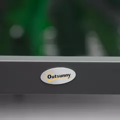 Outsunny 4 Piece L-shaped Garden Furniture Set 8-Seater Aluminium Outdoor Dining Set Conversation Sofa Set w/ Bench, Dining Table & Cushions, Grey - 8