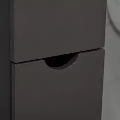 HOMCOM Tall Bathroom Cabinet, Freestanding Bathroom Storage Cabinet with 2-Tier Shelf and Drawers, Narrow Cupboard Storage Unit, Brown - 8