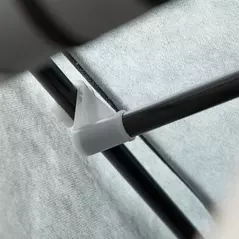 HOMCOM Fabric Wardrobe, with Rails and Shelves - Light Grey - 9