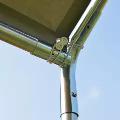 Outsunny 3 x 6m Heavy Duty Carport Garage Car Shelter Galvanized Steel Outdoor Open Canopy Tent Water UV Resistant Waterproof, Grey - 7