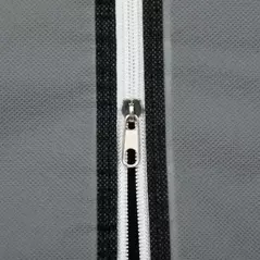 HOMCOM Fabric Wardrobe, Portable Wardrobe, Clothes Storage Unit with 5 Compartments, Hanging Rail and 2 Fabric Drawers, 102 x 42.5 x 162.5cm, Dark Grey - 9