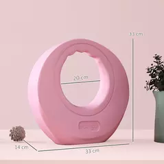 SPORTNOW 12kg Kettlebell, Kettle Bell with Wide Handle for Home Gym, Weight Lifting, Strength Training, Pink - 3