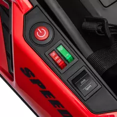 HOMCOM 24V Electric Go Kart for Kids with Adjustable Seat for 6-12 Years, Red - 9