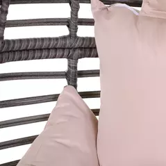 Outsunny Garden Egg Chair, Teardrop Outdoor PE Rattan Chair with Full-body Soft Padded Cushion, Grey - 7