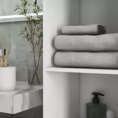 kleankin Multi-Storage Slim Bathroom Cabinet - High Gloss White - 9