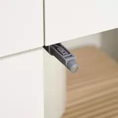 HOMCOM 4-Door Kitchen Cupboard, Tall Freestanding 5-Tier Storage Cabinet with 3 Adjustable Shelves, 2 Drawers for Living Room, Dining Room, Push to Open Design, High Gloss White - 9