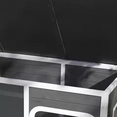 PawHut Wooden Outdoor Dog House, with Asphalt Openable Top, Removable Floor, Clear Front Panel, Curtain, 103 x 77 x 83cm - 9