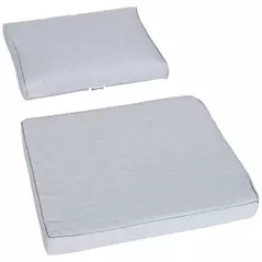 Outsunny 4pcs Garden Sofa Set 2 Single Armchair, 1 Bench & 1 Coffee Table Set Aluminum Frame Patio Furniture with Cushions, Black - 7