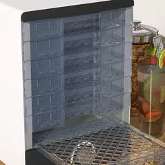 HOMCOM Seven Tray, 40-70°C Food Dehydrator - White - 8