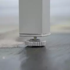 Outsunny 7 Piece Garden Dining Set, Outdoor Table and 6 Stackable Chairs, Steel Frame, Tempered Glass Top Table, Mesh Seats, Grey - 9