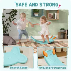 AIYAPLAY Balance Board for Kids Balance Training & Sensory Play, Light Blue - 7
