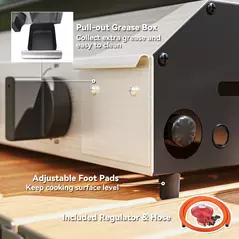 Outsunny Two Burner Portable Gas Grill - 7