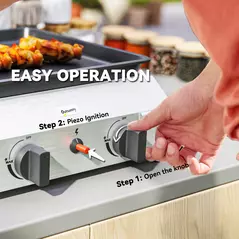 Outsunny Two Burner Portable Gas Grill - 5