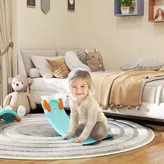 AIYAPLAY Balance Board for Kids Balance Training & Sensory Play, Light Blue - 2