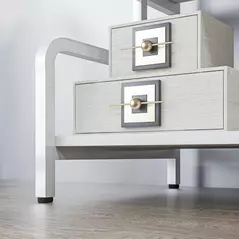 HOMCOM 3-Tier Printer Stand with Storage Shelves, Printer Table, 55 x 40 x 77cm Printer Shelf for Home Office, Study, White - 9