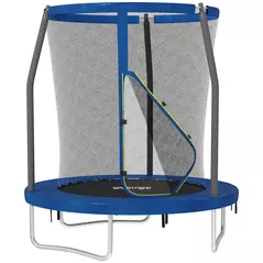 SPORTNOW 6ft Trampoline with Safety Enclosure Net, Steel Frame Outdoor Trampoline, with Edge, Safety Cover - 1