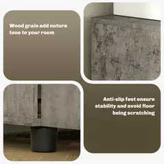 Vinsetto Two-Tier Locking Office Storage Cabinet - Grey - 5