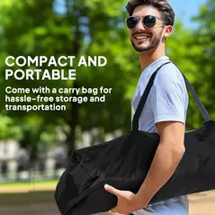 Outsunny Set of 2 Folding Camping Chairs, Padded Camping Chairs with Adjustable Armrests, Portable & Lightweight Folding Camp Chair with Cooler Bag, Cup Holder and Side Pockets, Red - 7