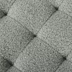 HOMCOM 40.5L Teddy Fleece Storage Ottoman - Grey - 8