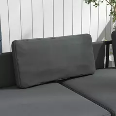 Outsunny Three-Piece 'L' Garden Sofa Set - Grey - 8