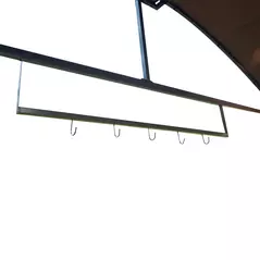 Outsunny Metal Smoking Gazebo Marquee Garden Patio BBQ Tent Grill Canopy Awning Shelter - Coffee - 9